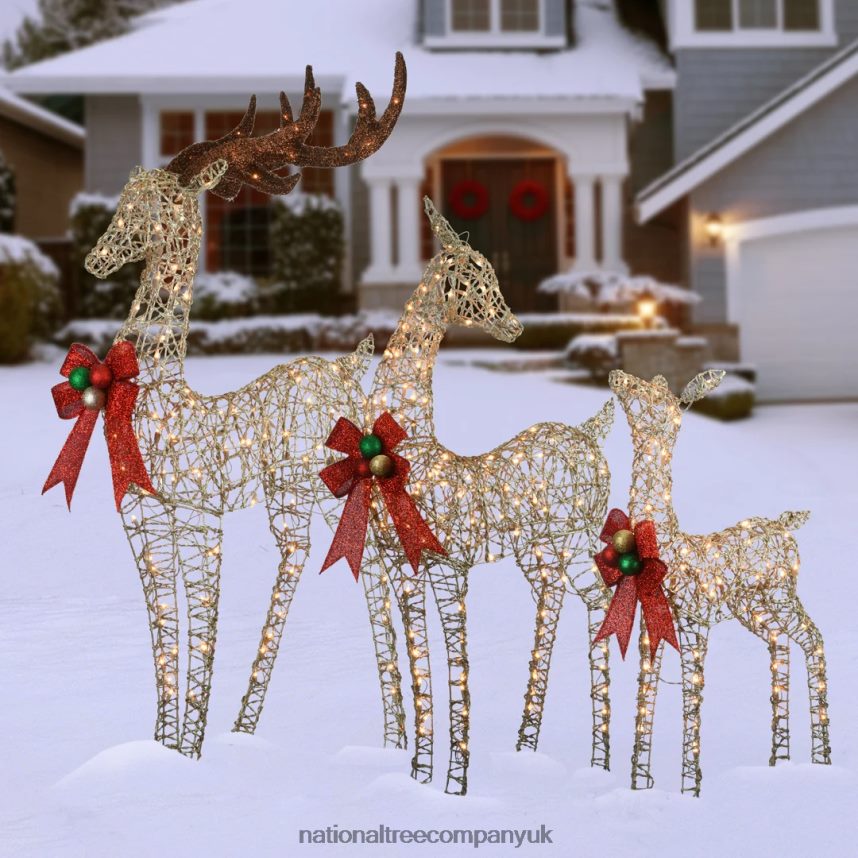 decoration | National Tree Company Deer Family Assortment F2L4F598
